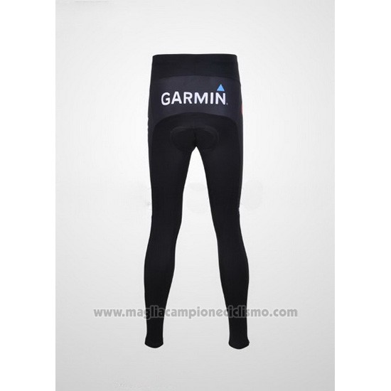 2011 Abbigliamento Ciclismo Garmin Cervelo Blu e Bianco Manica Lunga e Salopette